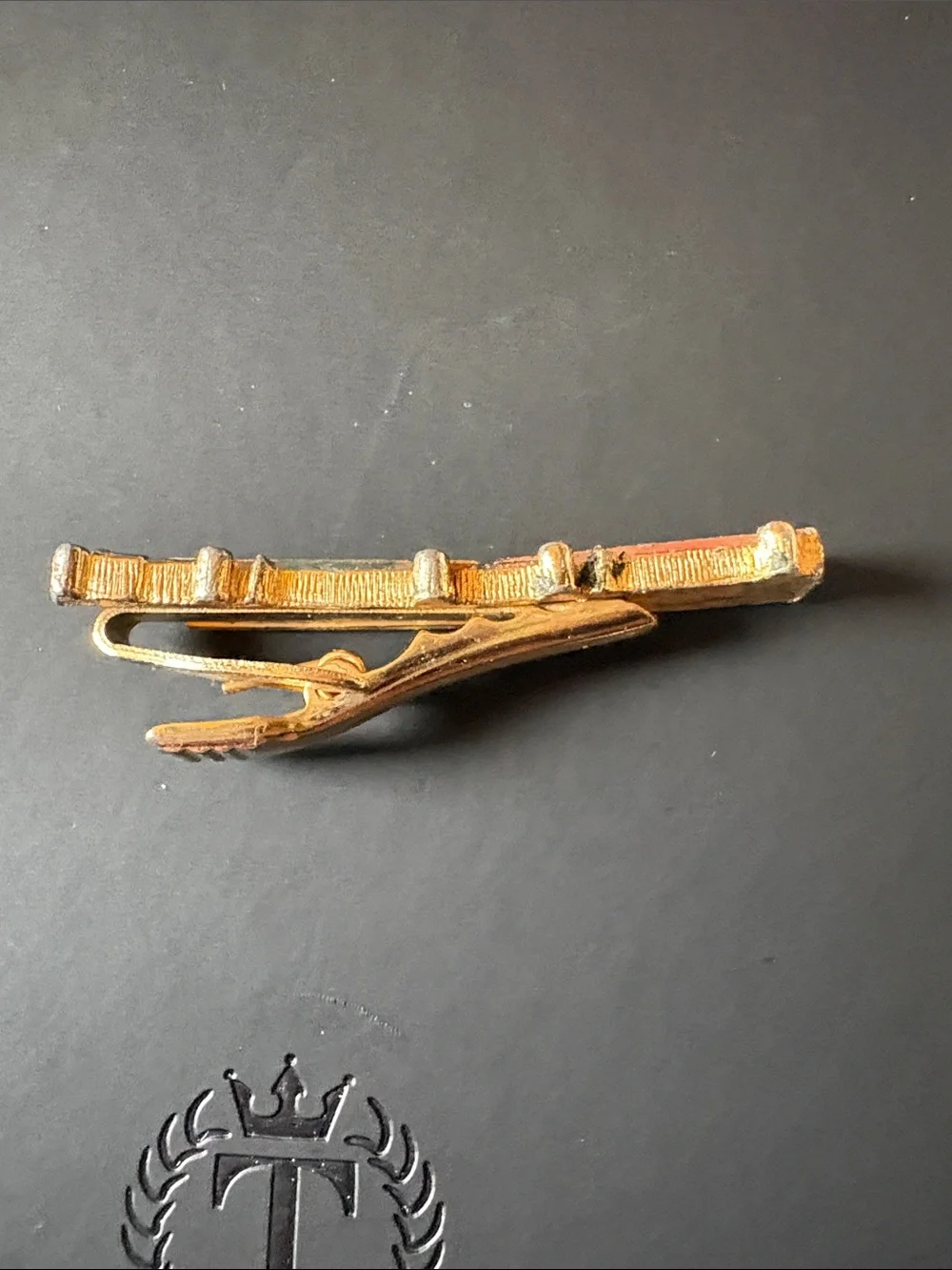 Gold-Tone Semi Truck Lapel Pin - Men Accessories